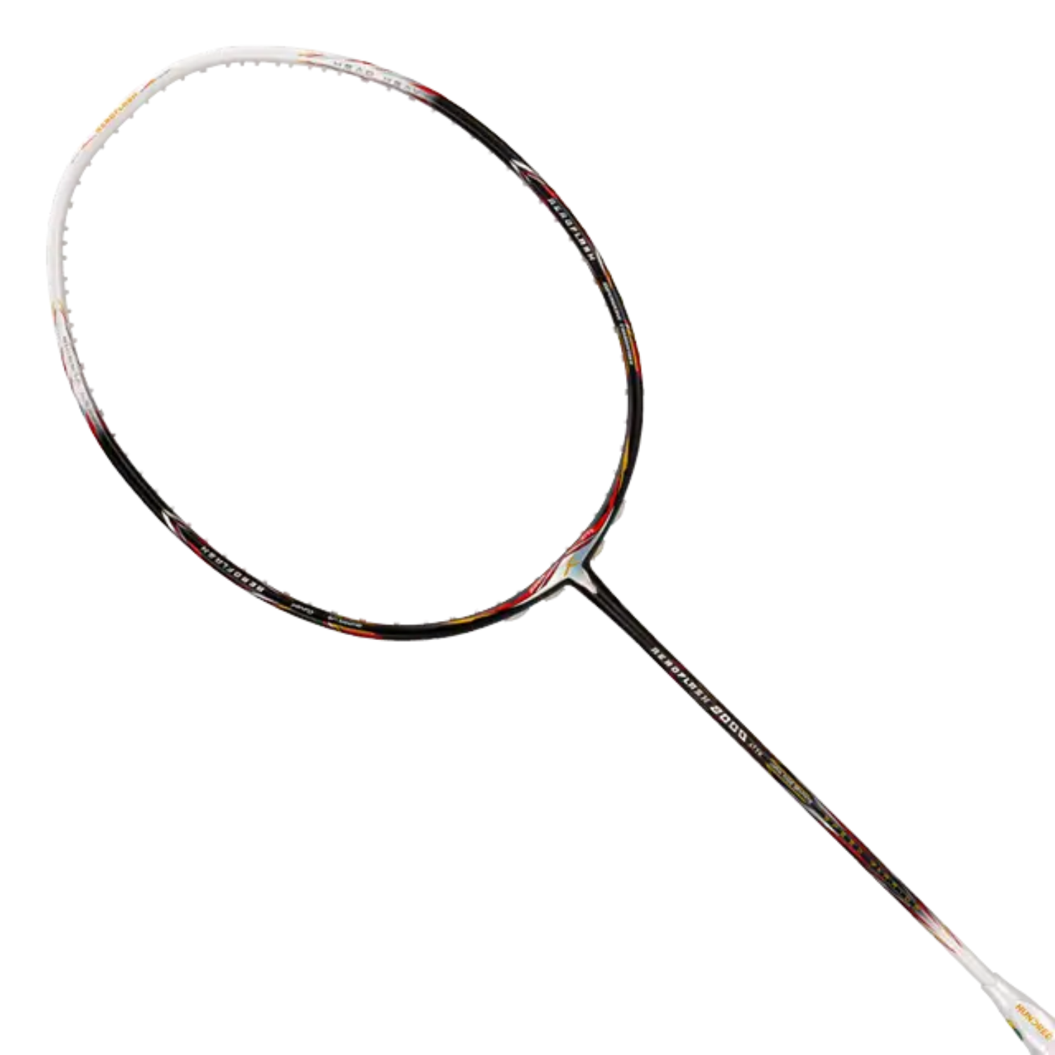 Hundred Aeroflash 8000 Attack 4U Badminton Racket - Black/White/Silver Badminton Rackets Hundred