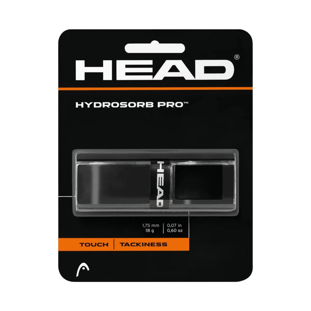 Head HydroSorb Pro Tennis Replacement Grip - Black Black One Size Grips Head