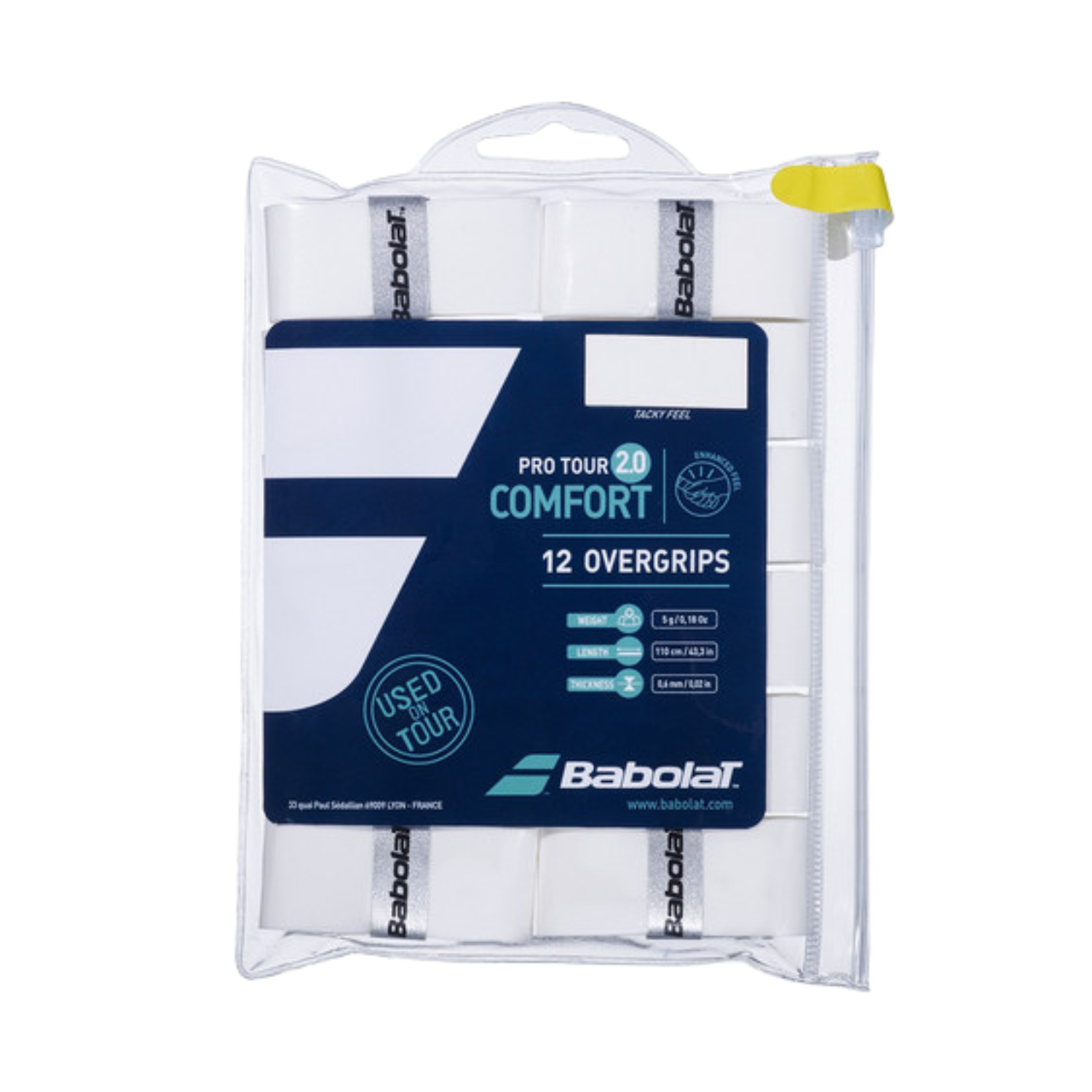 Babolat Pro Tour 2.0 X12 (654016) Overgrips White 12 pack Overgrips Babolat