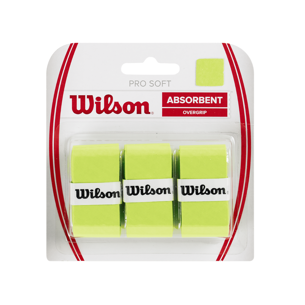 Wilson Pro Soft Overgrip 3 Pack - Lime Accessories Wilson