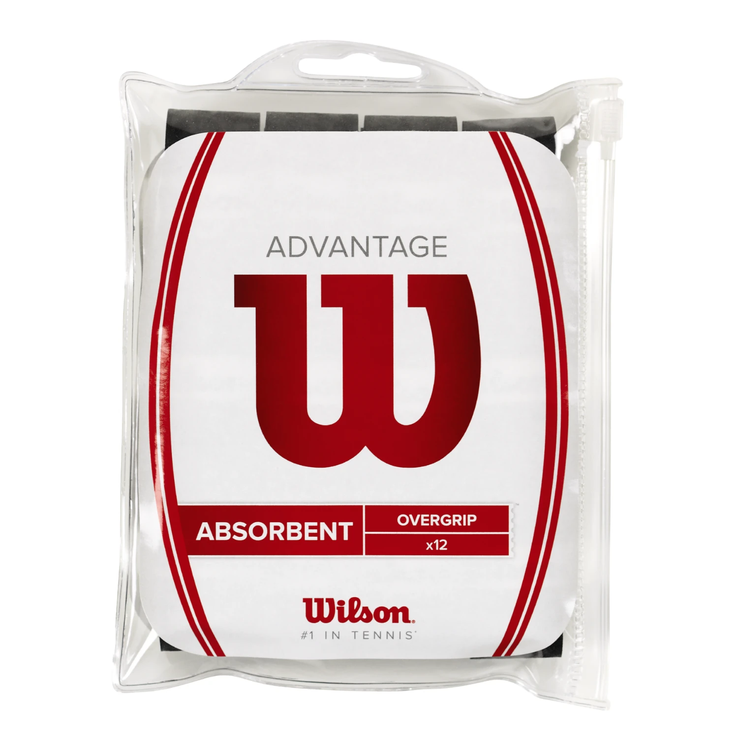 Wilson Advantage Overgrip 12 Pack - Black Accessories Wilson