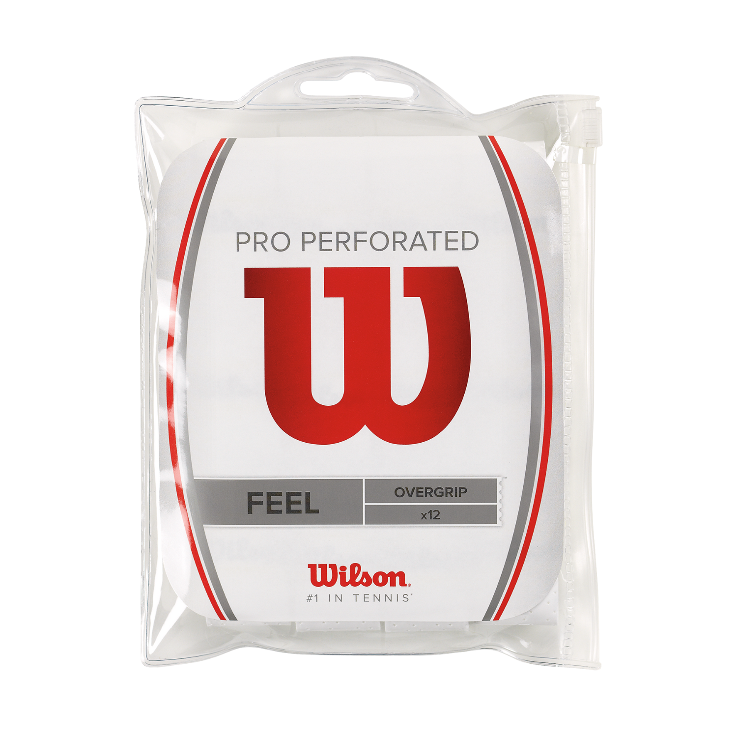 Wilson Pro Overgrip Perforated 12 Pack - White Accessories Wilson