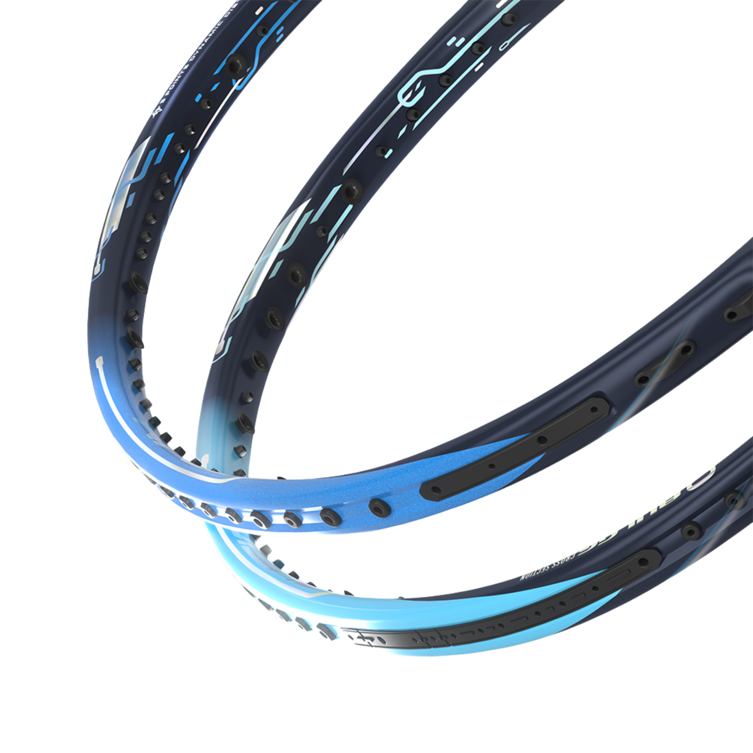 Jnice Elastic Force Tour 3U Unstrung Badminton Racket - Blue/Black Badminton Rackets JNICE