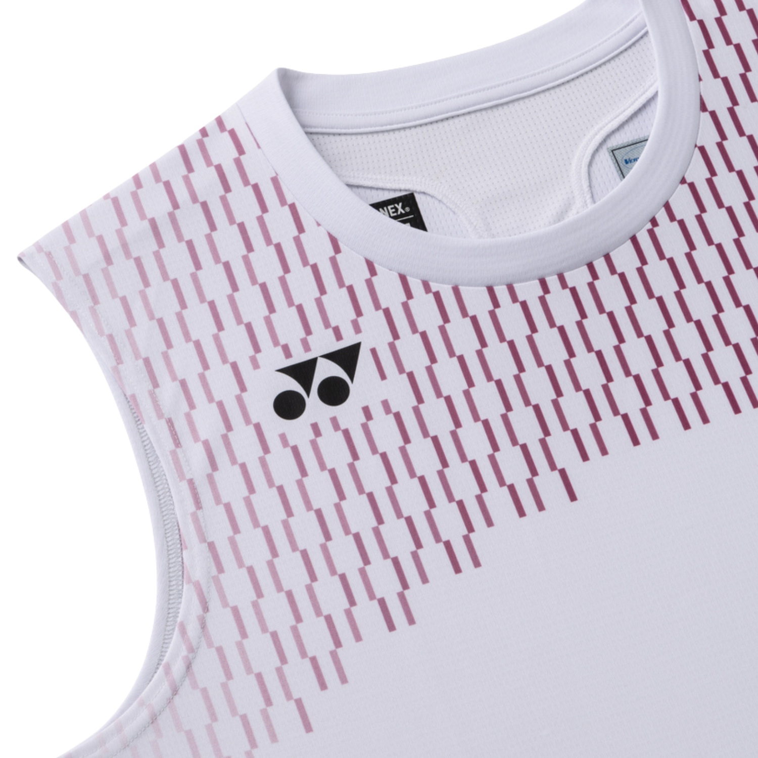Yonex 10715EX Tournament Crew Sleeveless Top Men - White Clothing Yonex