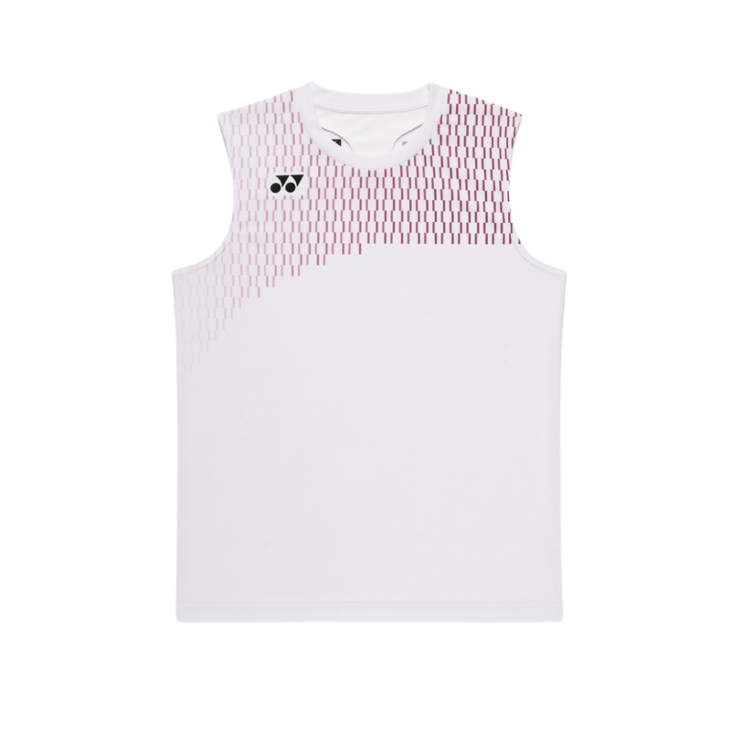 Yonex 10715EX Tournament Crew Sleeveless Top Men - White White Clothing Yonex