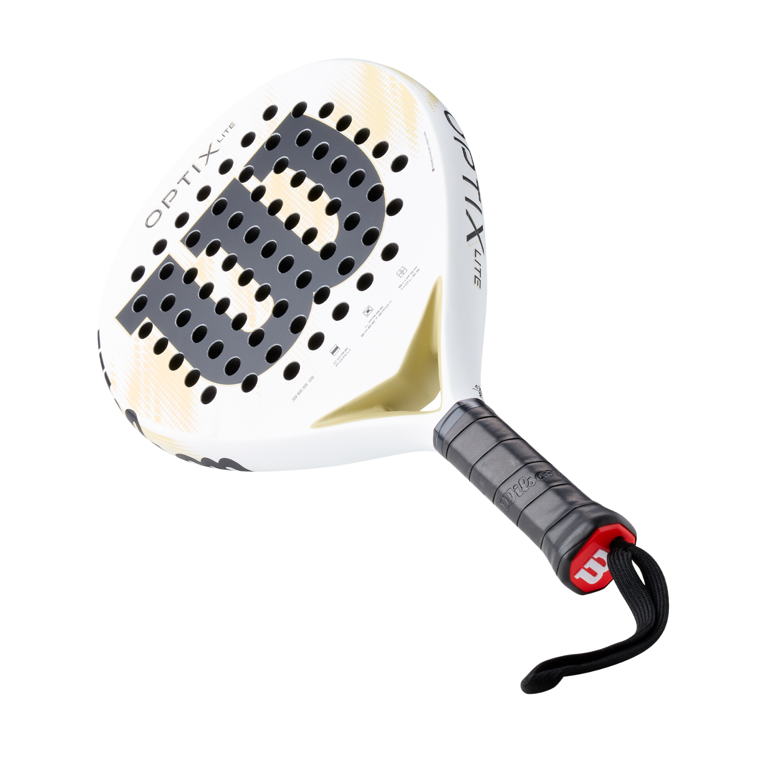 Wilson Optix V2 Lite 2026 Padel Racket - White Padel Wilson