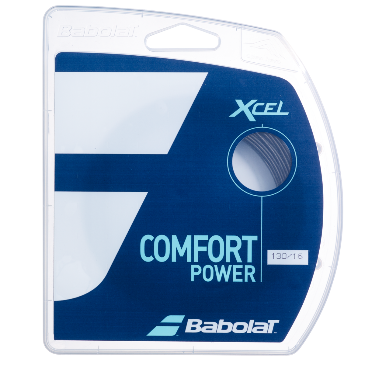 Babolat Xcel Tennis String 12m - Black Black 1.30mm 12M Set String (Reel) Babolat