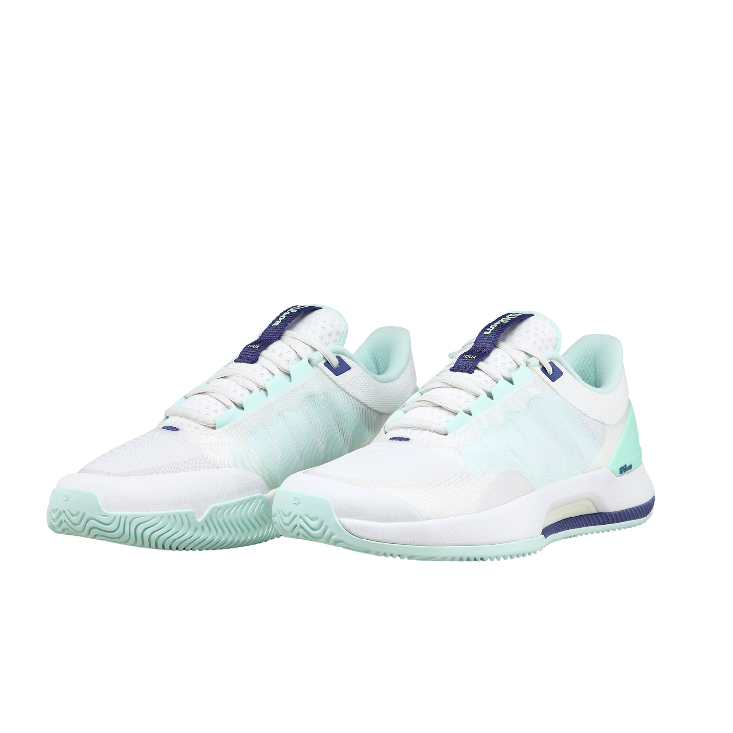 Wilson Intrigue Tour Tennis Shoe Women - White/Bay/Skip Blue Tennis Shoes Wilson