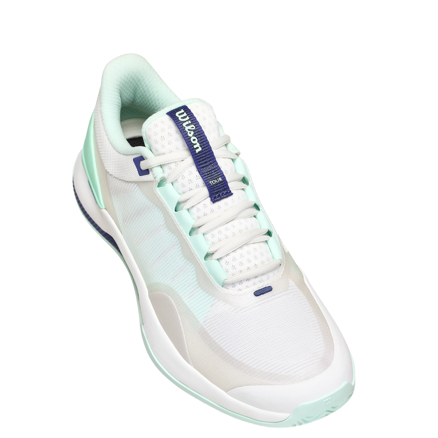 Wilson Intrigue Tour Tennis Shoe Women - White/Bay/Skip Blue Tennis Shoes Wilson