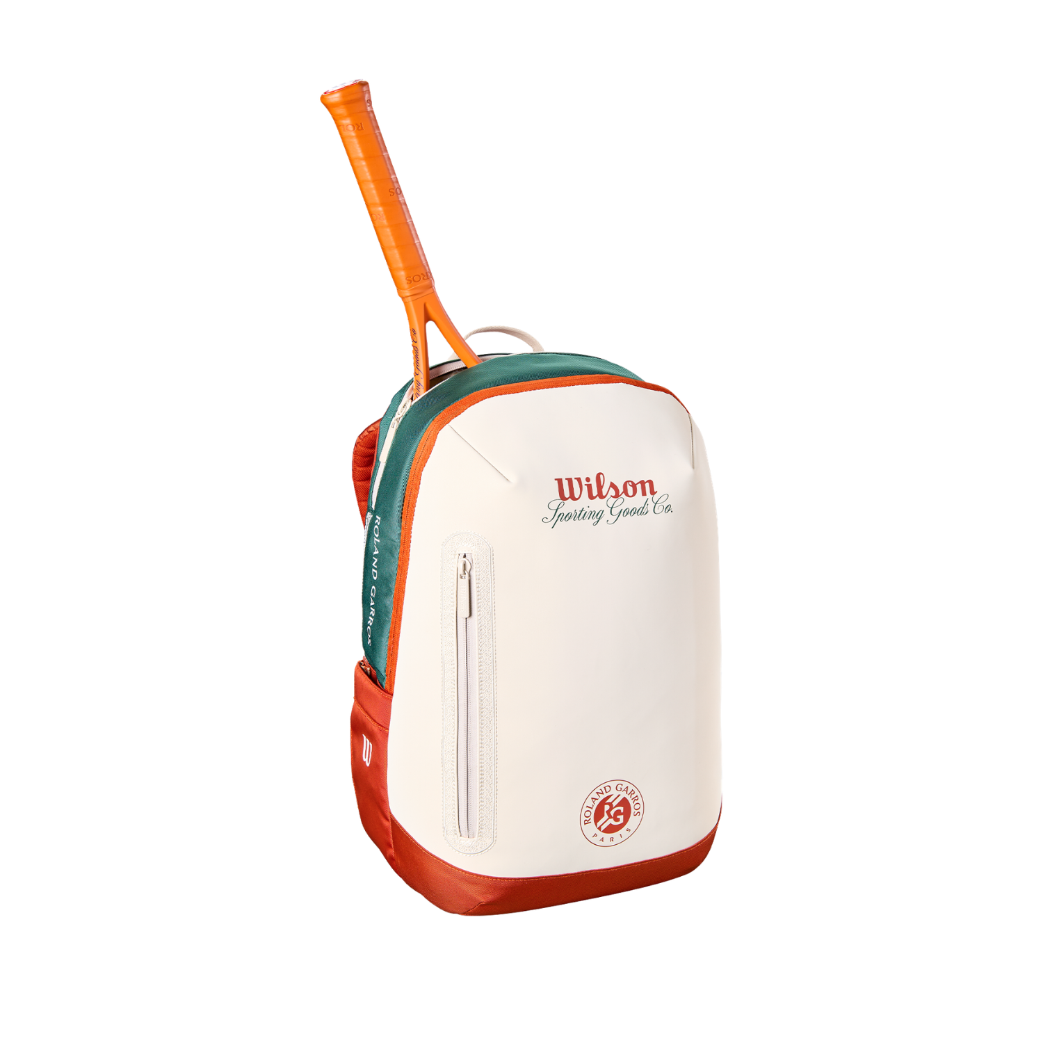 Wilson Roland Garros 2026 Tennis Backpack - Cream/Clay/Green Luggage Wilson