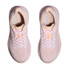 Hoka Bondi 9 Running Shoe Women - Lilac Cream/Tangerine Glow Running Shoes Hoka