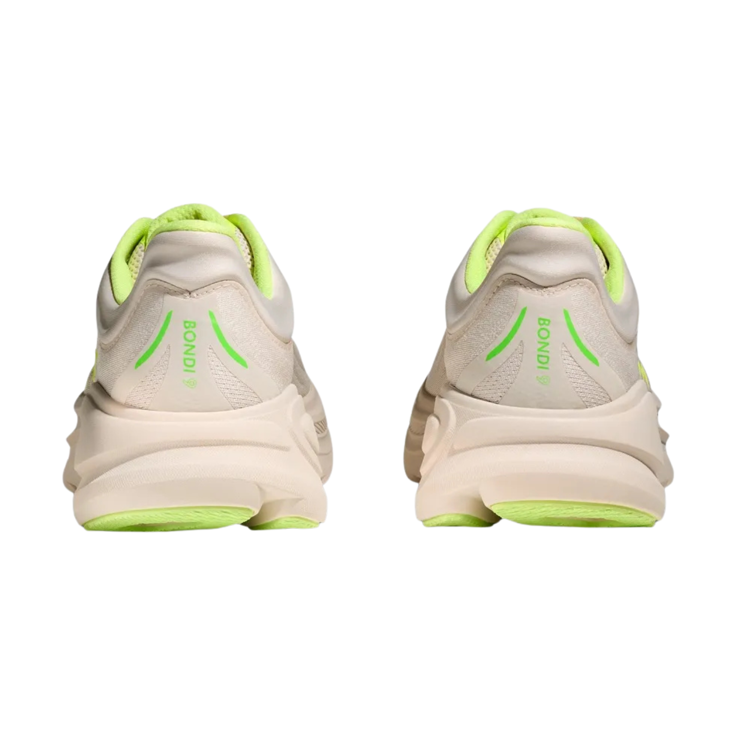 Hoka Bondi 9 Running Shoe Men - Grout/Neon Yuzu Running Shoes Hoka