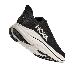 Hoka Clifton 10 Running Shoe Wide Men - Black/White Running Shoes Hoka