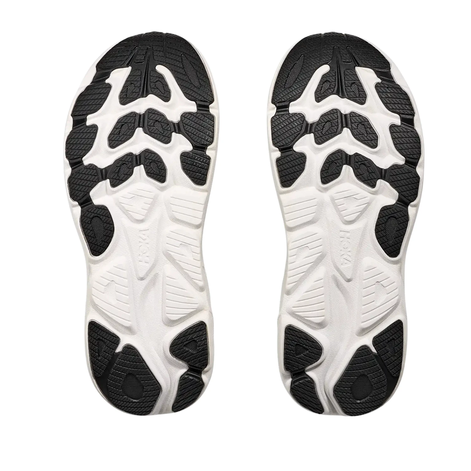 Hoka Clifton 10 Running Shoe Wide Men - Black/White Running Shoes Hoka