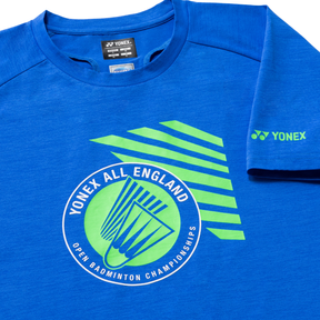 Yonex All England YOB26002EX Souvenir T-Shirt Unisex - Electric Blue Clothing Yonex