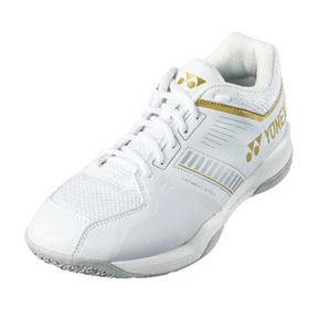 Yonex SHBSF1WEX PC Strider Flow Wide Badminton Shoes Men - White/Gold Badminton Shoes Yonex