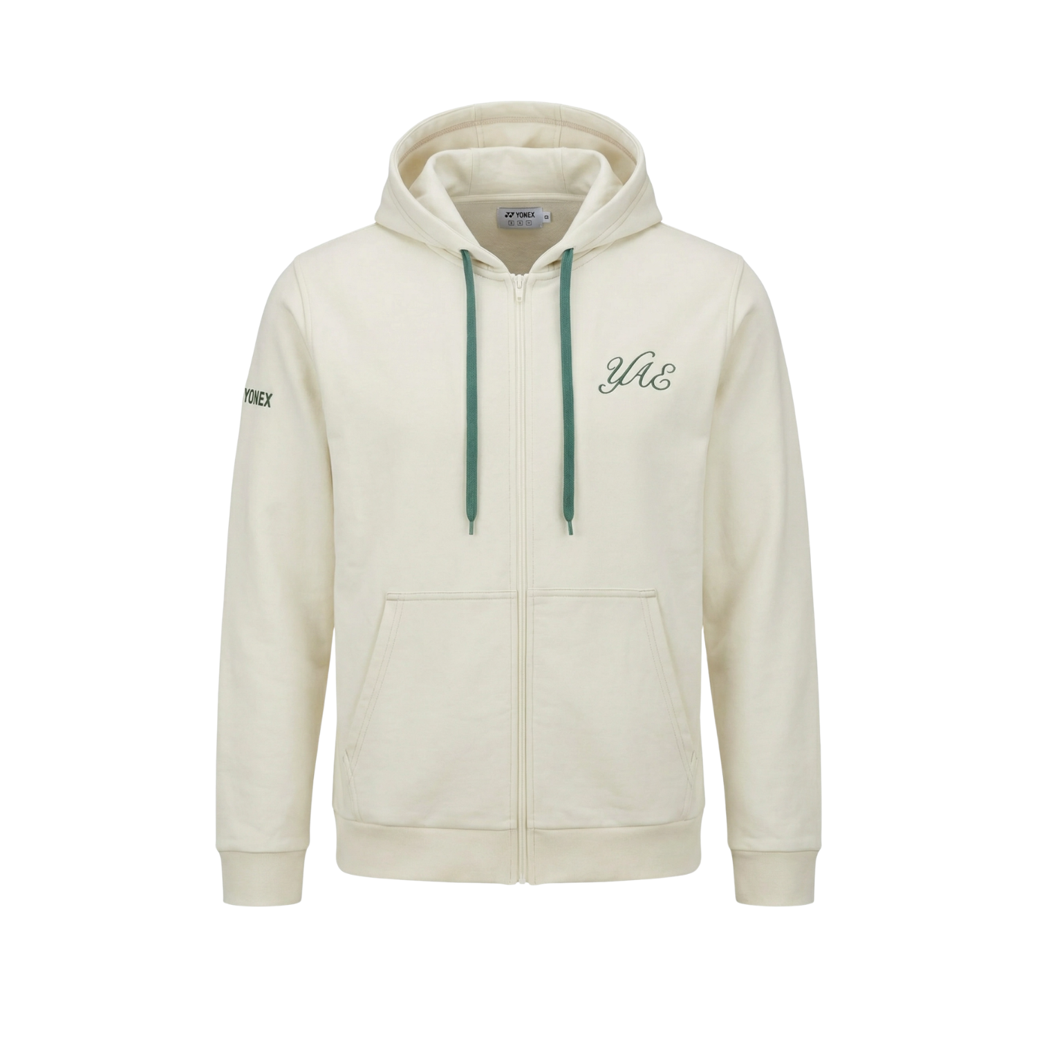 Yonex All England 1899 Unisex Zip Hoodie 26 - Cream Clothing Yonex
