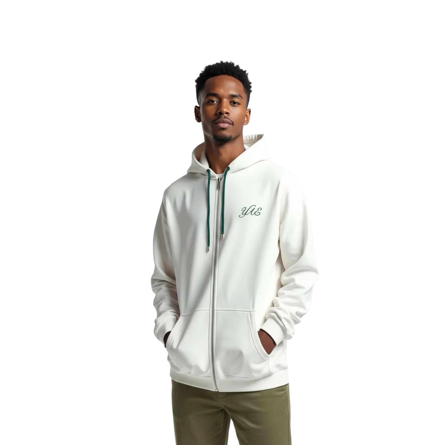 Yonex All England 1899 Unisex Zip Hoodie 26 - Cream Clothing Yonex