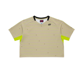 Yonex 20937EX Crew Neck Shirt Tournament 2026 Women - Khaki Beige Khaki Beige Clothing Yonex