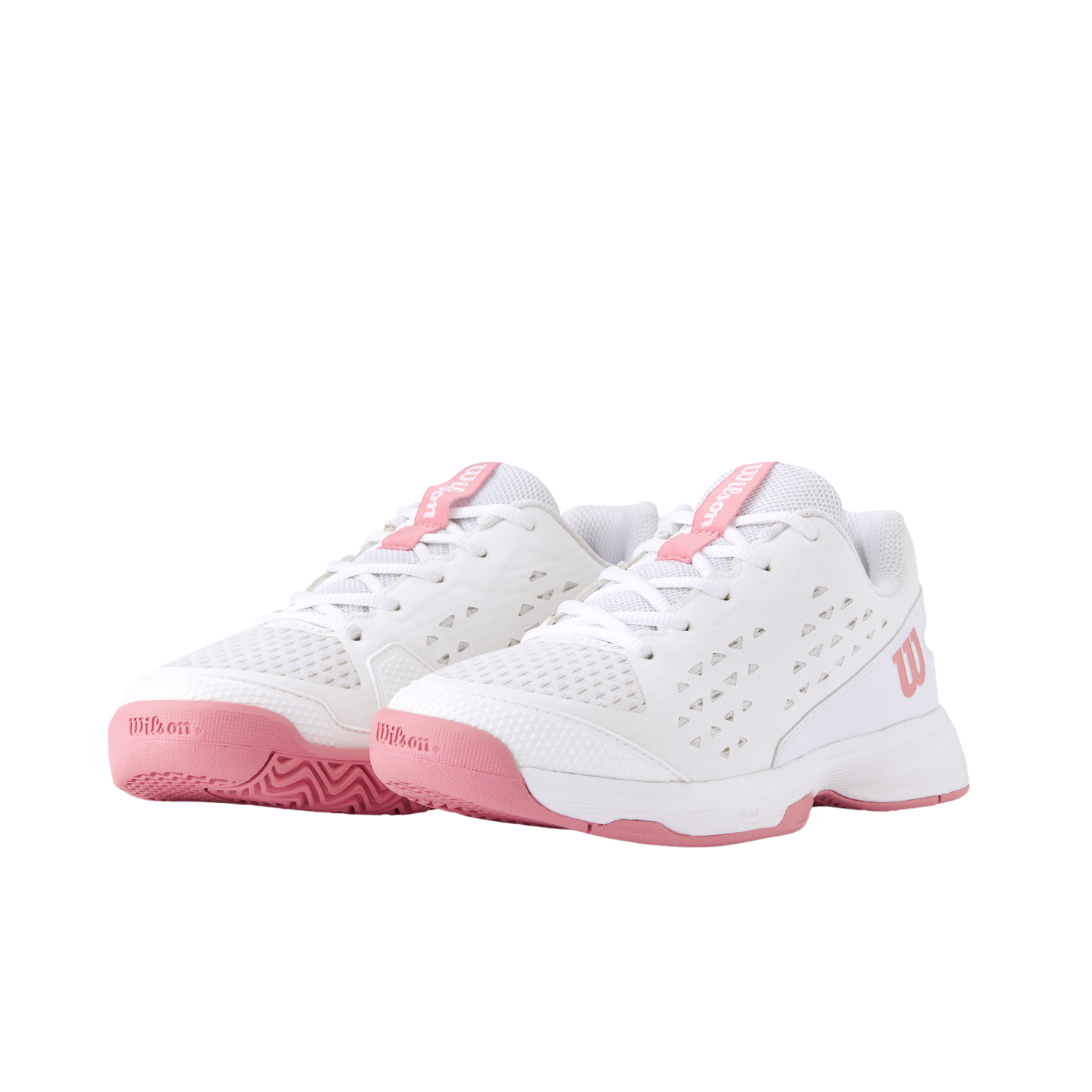 Wilson Rush Pro L Tennis Shoes Junior - White/Pink Tennis Shoes Wilson
