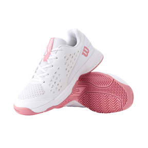 Wilson Rush Pro L Tennis Shoes Junior - White/Pink Tennis Shoes Wilson