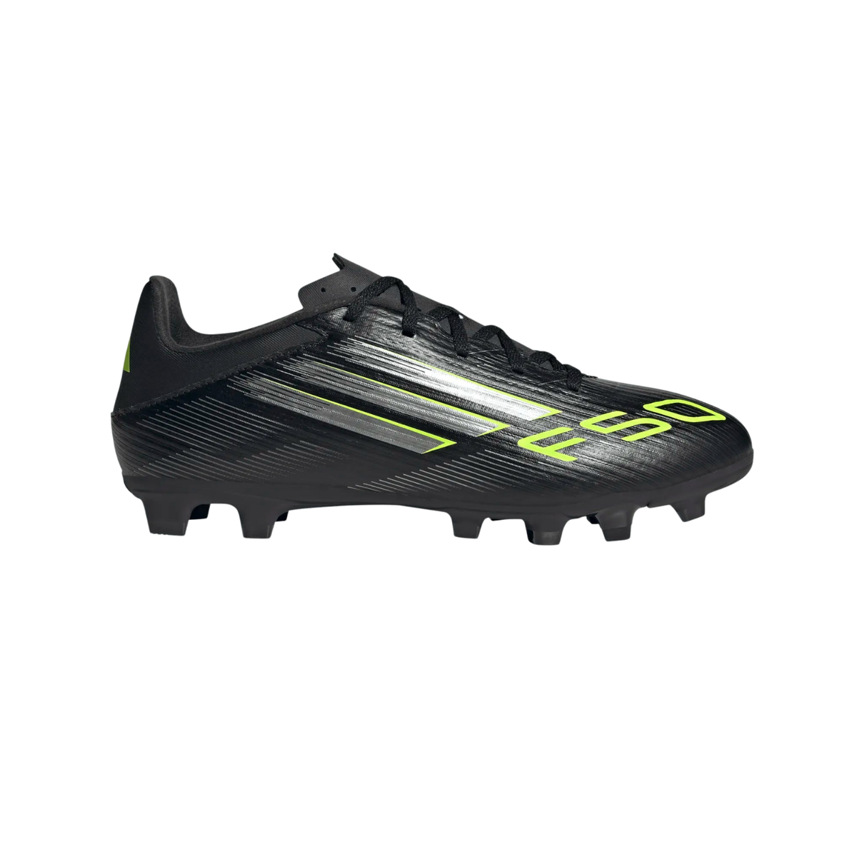 Adidas F50 Club FG/MG Football Shoe Unisex - Black/Lemon shoes Adidas