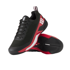 Wilson Rush Pro 4.5 Tennis Shoes Men - Black/Red Tennis Shoes Wilson