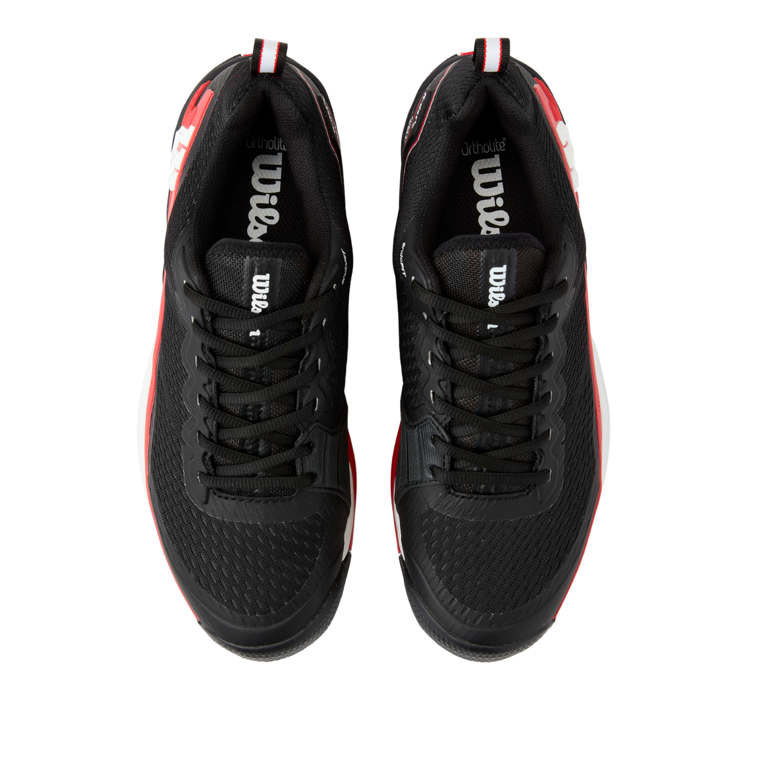 Wilson Rush Pro 4.5 Tennis Shoes Men - Black/Red Tennis Shoes Wilson