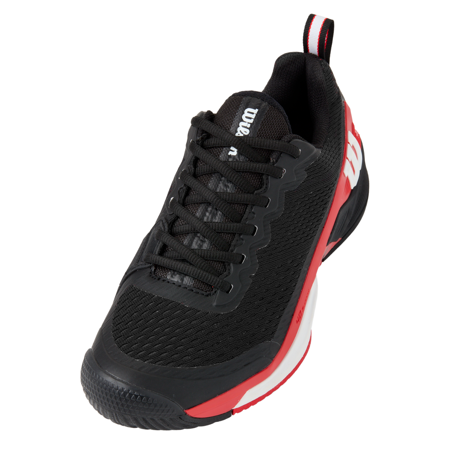 Wilson Rush Pro 4.5 Tennis Shoes Men - Black/Red Tennis Shoes Wilson