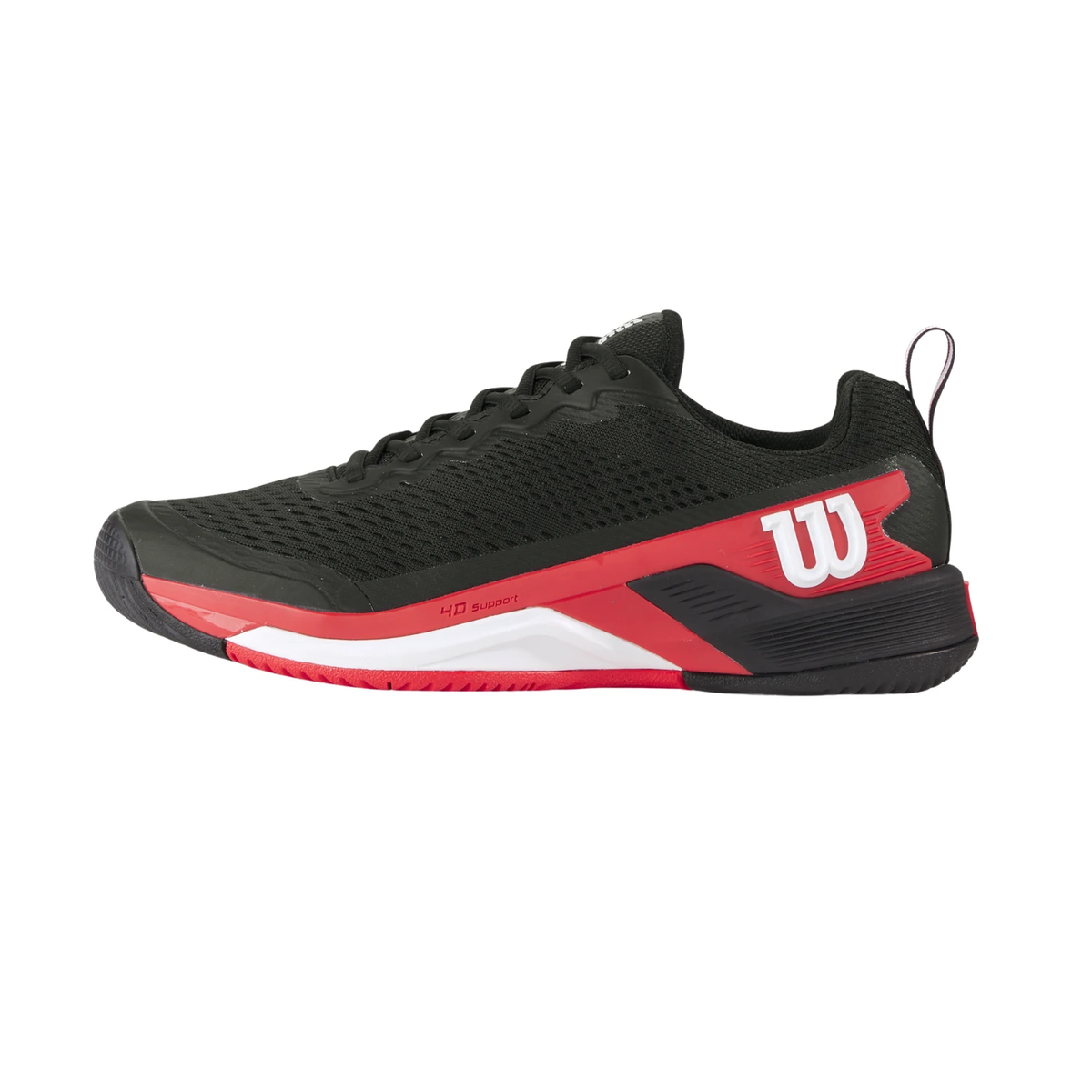 Wilson Rush Pro 4.5 Tennis Shoes Men - Black/Red Black Infrared White Tennis Shoes Wilson