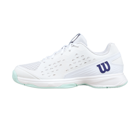 Wilson Rush Pro Ace Junior L Tennis Shoe - White/Bay/Skipper Blue Tennis Shoes Wilson