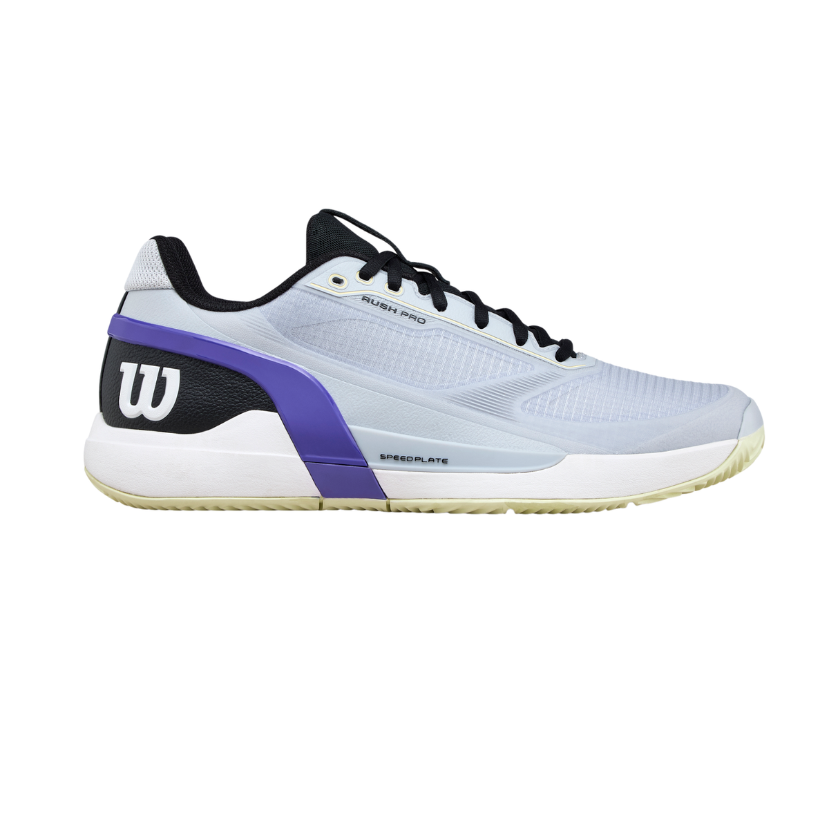 Wilson Rush Pro 5 Clay Tennis Shoe Men - Grey Dawn/Black/Tender Yellow Grey Dawn Black Tender Yellow Tennis Shoes Wilson