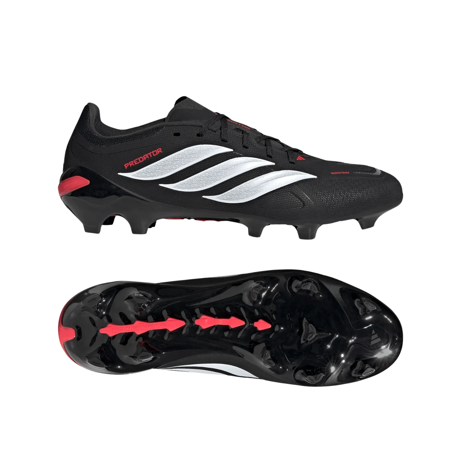 Adidas Predator League FG Football Boots - Black/White/Red shoes Adidas