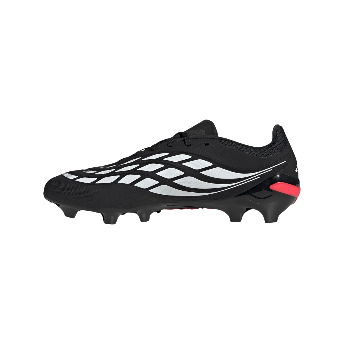 Adidas Predator League FG Football Boots - Black/White/Red Black White Red shoes Adidas