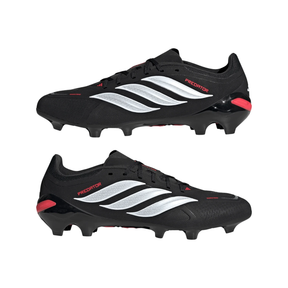 Adidas Predator League FG Football Boots - Black/White/Red shoes Adidas