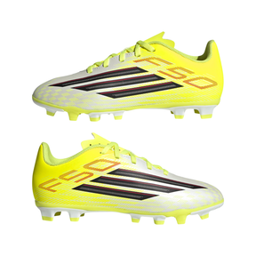 Adidas F50 Club FG/MG Football Boots Junior - Yellow/Black/Red shoes Adidas
