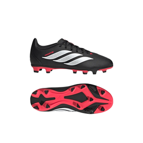 Adidas Predator Club FG/MG Football Boots - Black/White/Red shoes Adidas