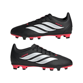 Adidas Predator Club FG/MG Football Boots - Black/White/Red shoes Adidas