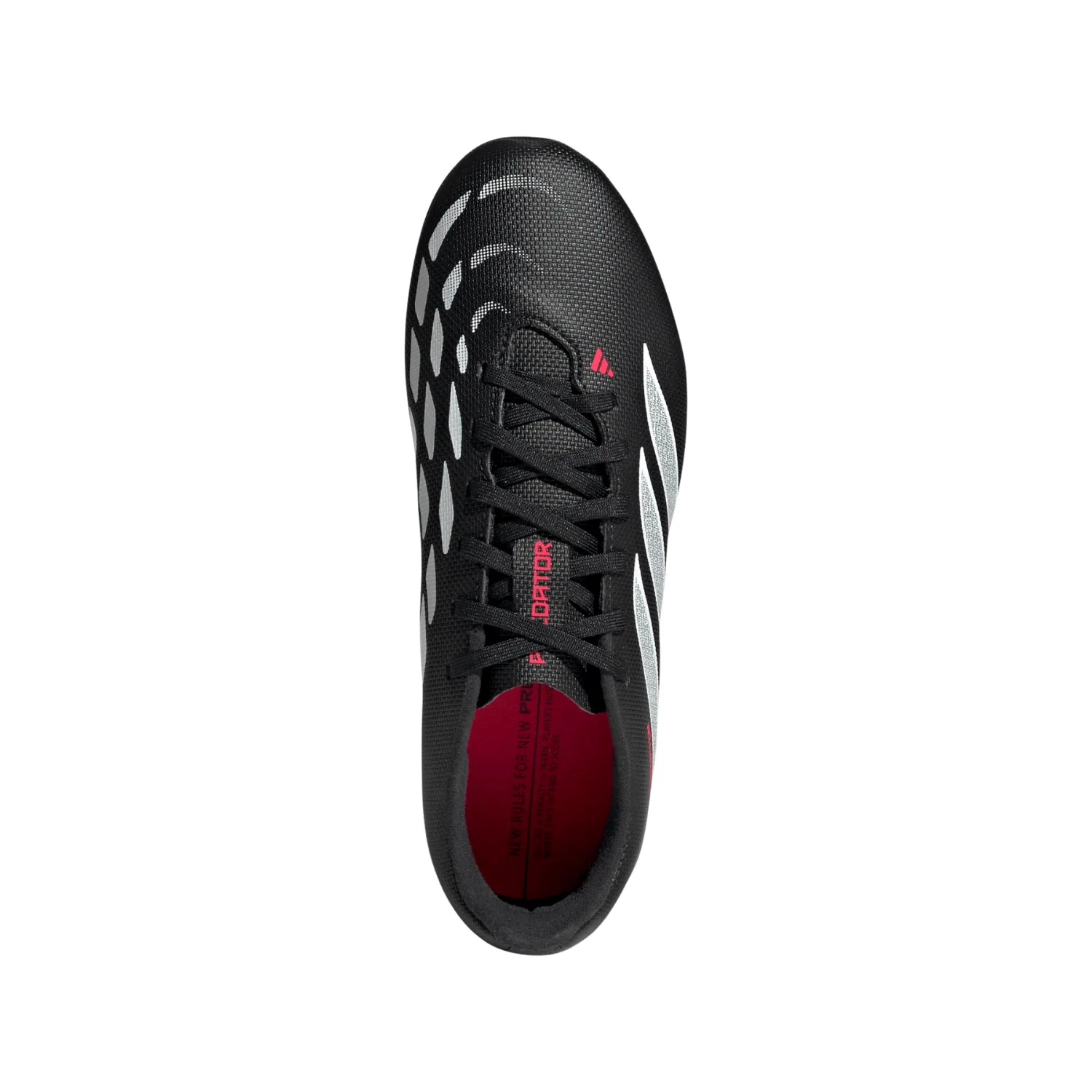 Adidas Predator Club FG/MG Football Boots - Black/White/Red shoes Adidas