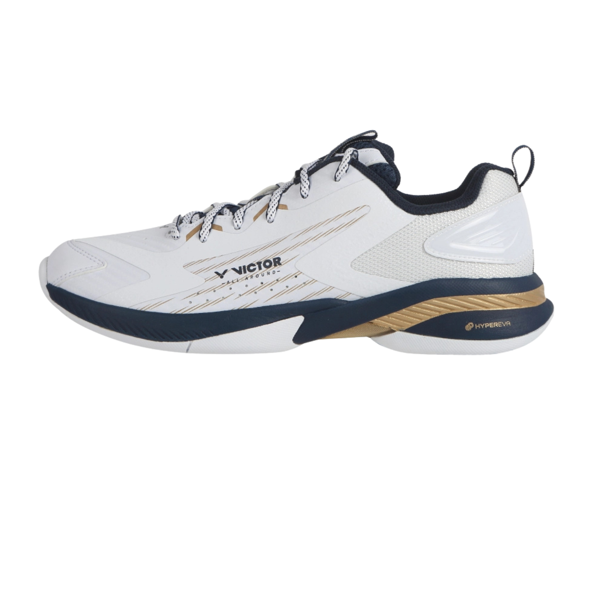 Victor A970TD AX Badminton Shoes Unisex - Bright White/Light Gold Bright White Light Gold Badminton Shoes Victor