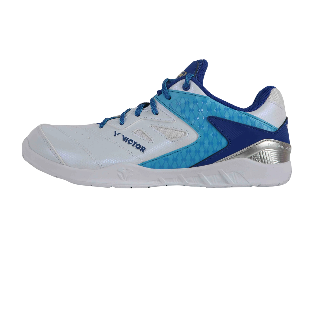 Victor P9200IIITD-55 AF Badminton Shoes Unisex - Pearly White/Classic Blue Pearly White Classic Blue Badminton Shoes Victor