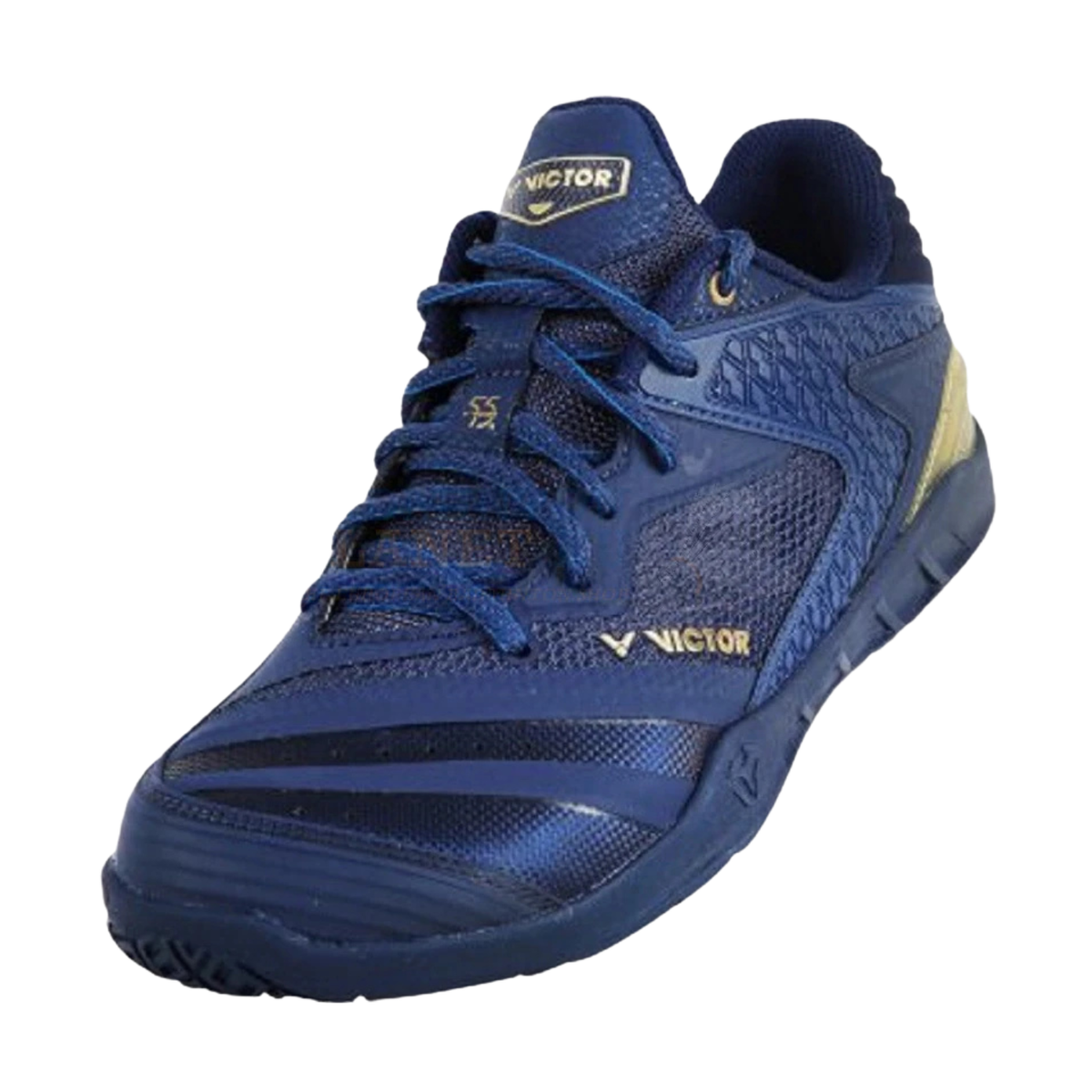 Victor P9200III-55 BX Badminton Shoes Unisex - Medieval Blue/Gold Badminton Shoes Victor