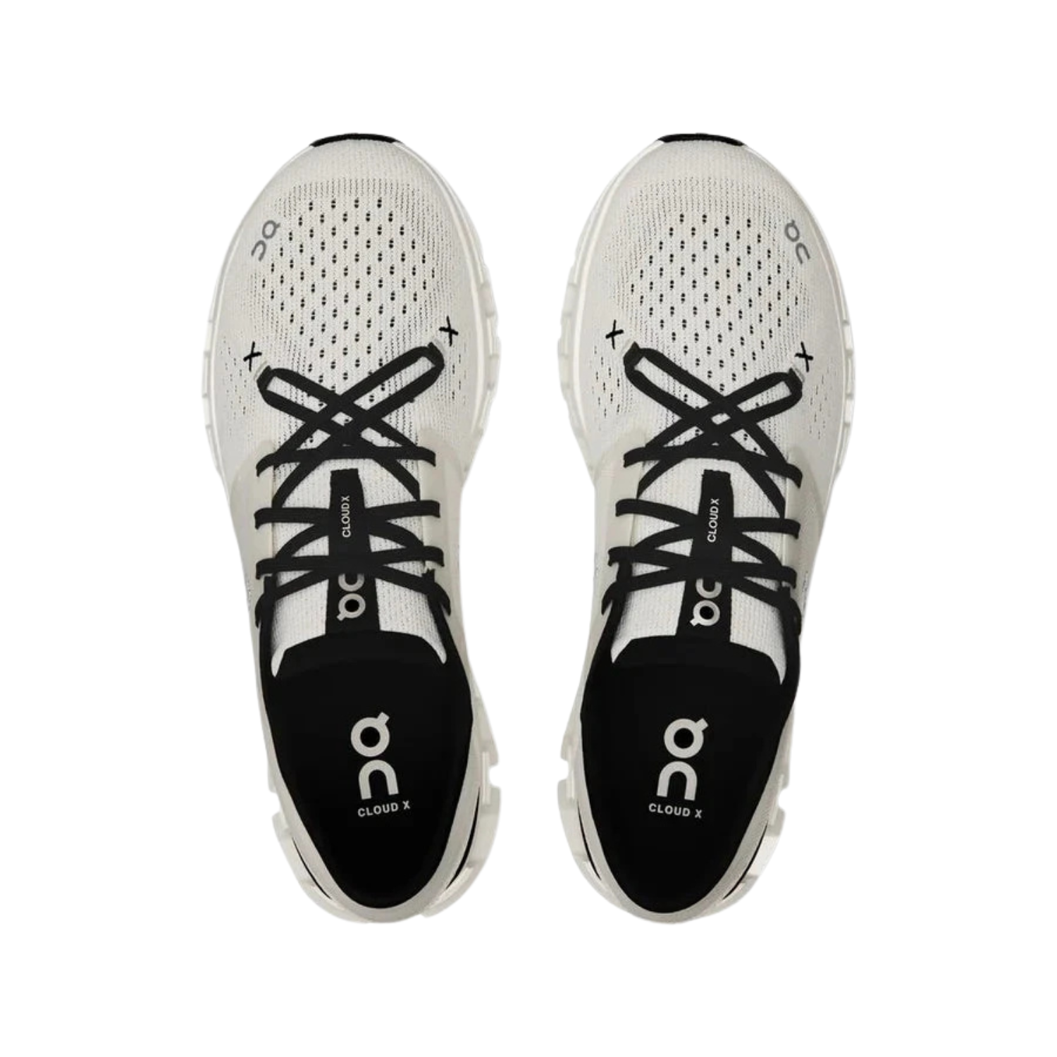 On Running Cloud X 4 Running Shoe Women - Ivory/Black Running Shoes On Running