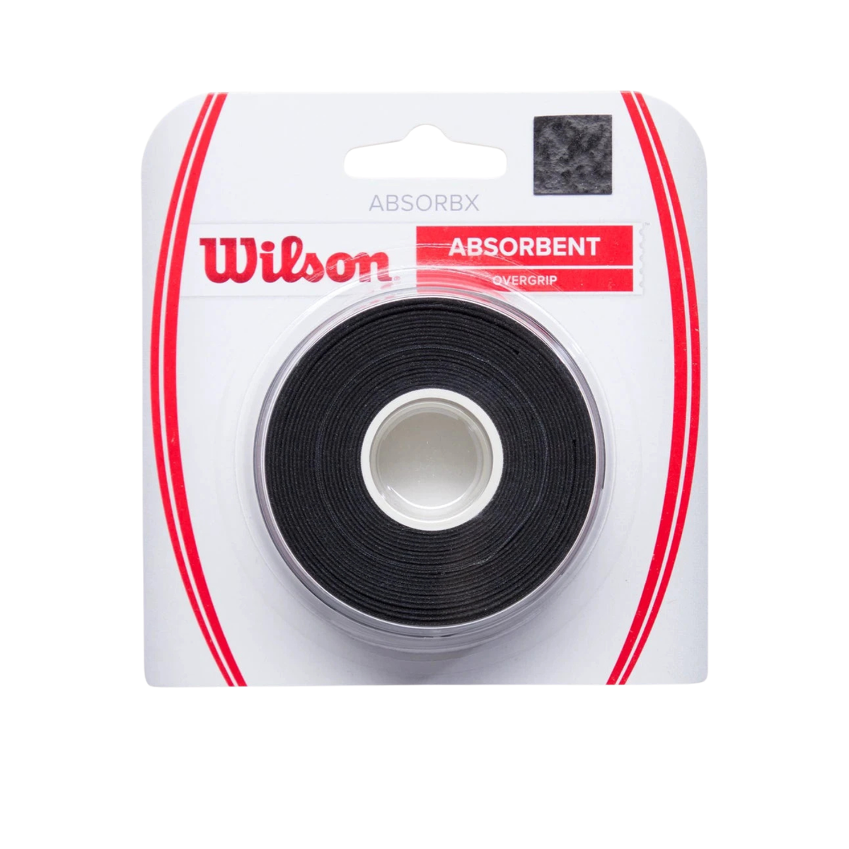 Wilson AbsorbX Overgrip 3 Pack - Black Black 3 Pack Grips Wilson