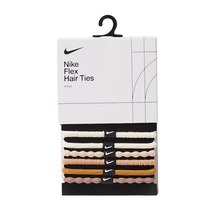 Nike Flex Hair Tie 6Pk Hemp Desert Dust White One Size Accessories Nike