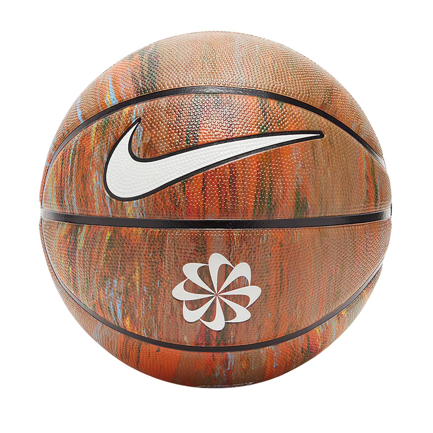 Nike Everyday Playground 8P Next Nature Basketball - Amber/Black Multi Amber Black White One Size Basketball Nike