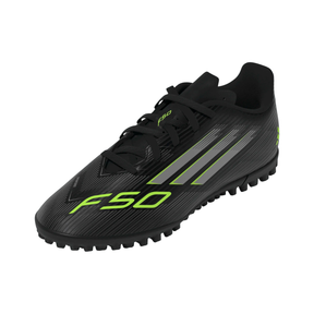 Adidas F50 Club TF Football Shoe Junior - Black/Lemon shoes Adidas