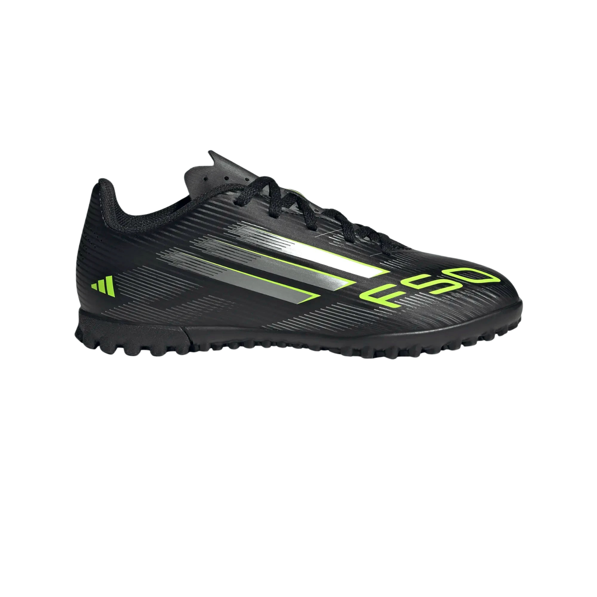 Adidas F50 Club TF Football Shoe Junior - Black/Lemon shoes Adidas
