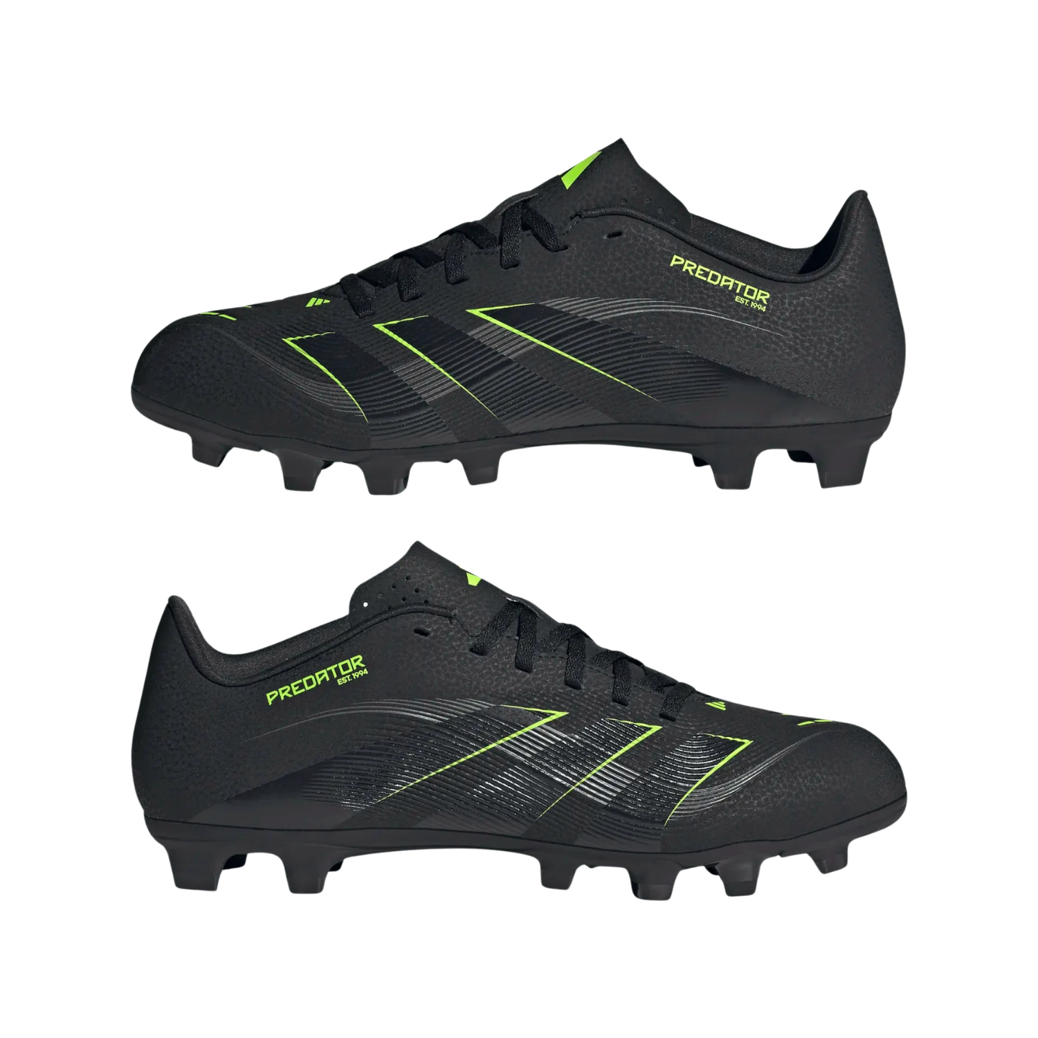Adidas Predator Club FG/MG Football Shoe Unisex - Black/Lemon shoes Adidas