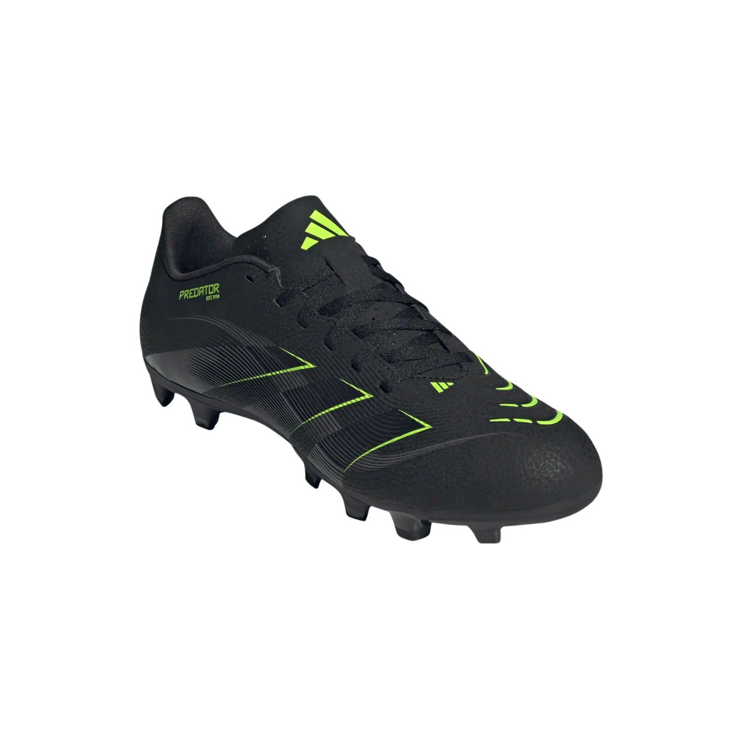 Adidas Predator Club FG/MG Football Shoe Unisex - Black/Lemon shoes Adidas